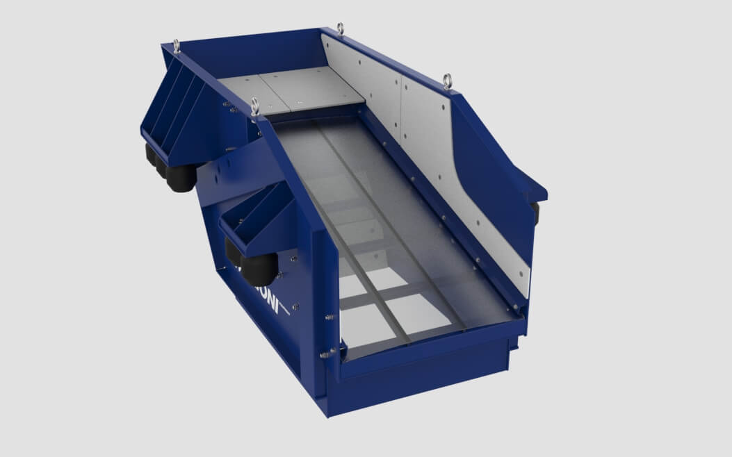 Vibrating feeders AVS Baioni screening plan details