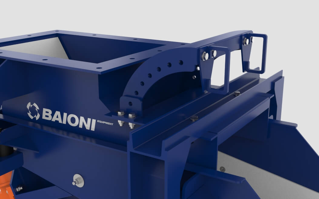 Vibrating feeders AV Baioni material regulation