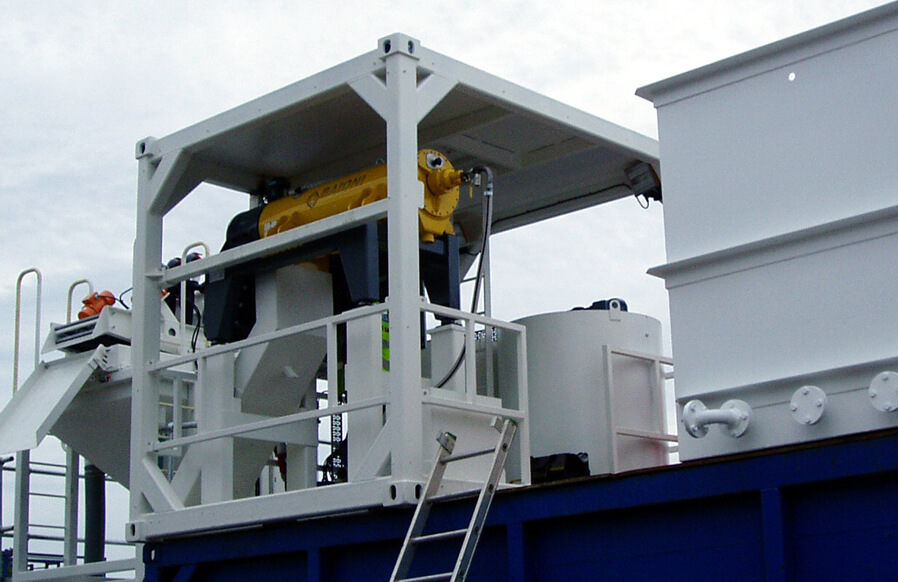 Baioni plant sludge dewatering 