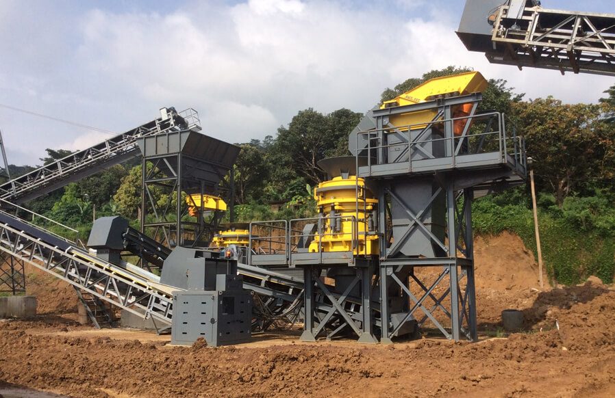 Conical crushing of the Baioni plant