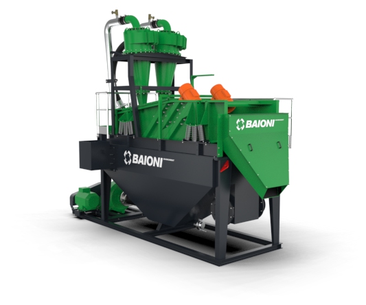 Hydrocyclone units for sand recovery  GRF Baioni environment
