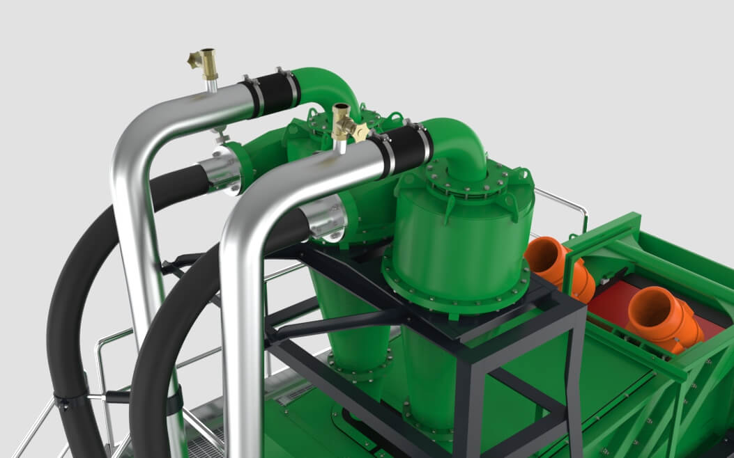 Hydrocyclone units for sand recovery  GRF cyclone detail 