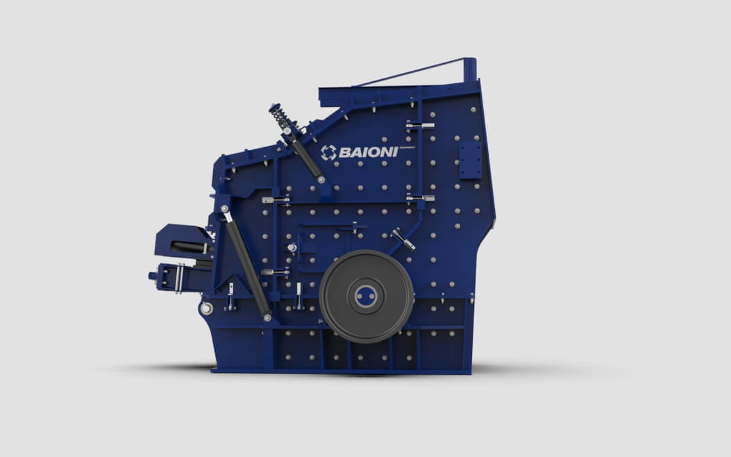 Primary impact crusher MP wheel side