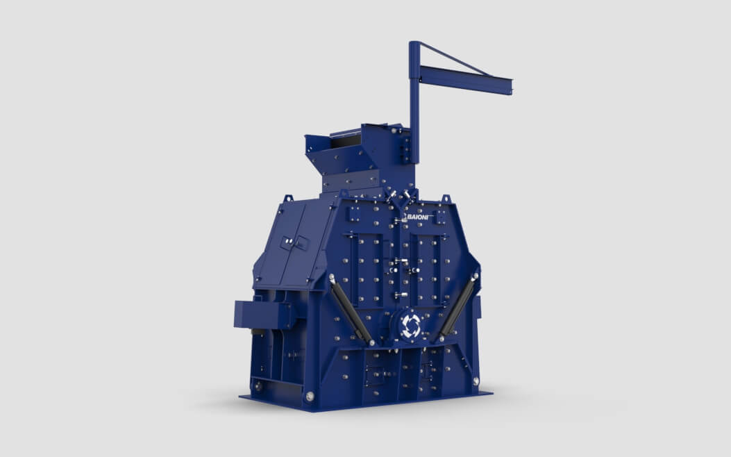 Reversible hammer crushers MIL side