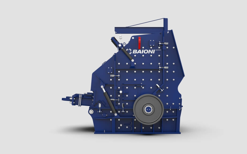 Secondary impact crushers MIS wheel side